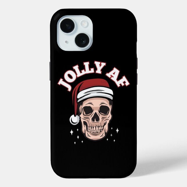 Funda De Case-Mate Para iPhone JOLLY AF navidades graciosos (Reverso )