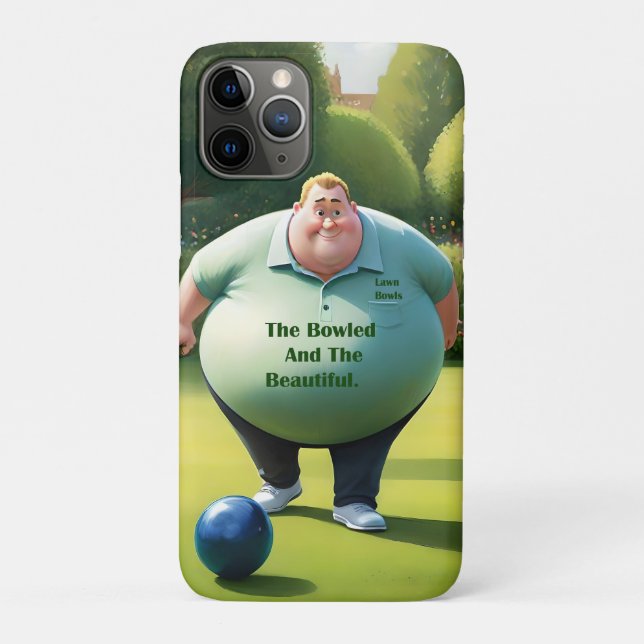 Funda De Case-Mate Para iPhone Jolly Lawn Bowler Man, (Reverso)