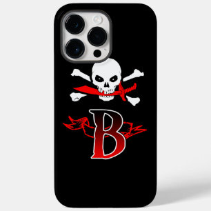 Funda Para iPhone 14 Pro Max De Case-Mate Jolly Roger B Monograma Inicial