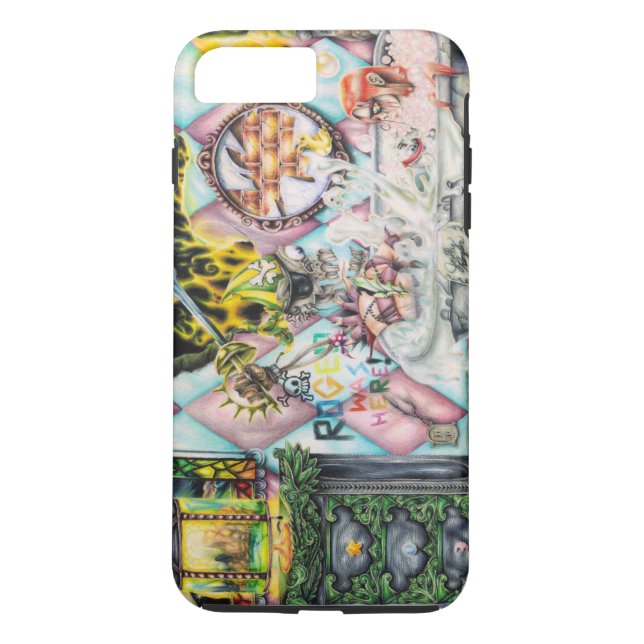 Funda De Case-Mate Para iPhone Jolly Roger el Pirata fantasma - Obra de arte (Reverso)