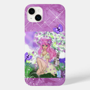 Funda Para iPhone 14 Plus De Case-Mate Joven Chica sentado con estuche de teléfono de flo