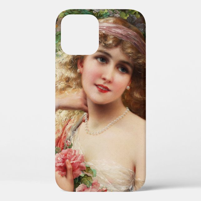 Funda De Case-Mate Para iPhone Joven con Rosas de Emile Vernon (Reverso )