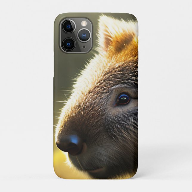 Funda De Case-Mate Para iPhone Joven Wombat australiano, estuche para iPhone (Reverso)