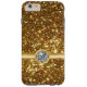 Funda De Case-Mate Para iPhone Joya del purpurina del oro (Reverso)