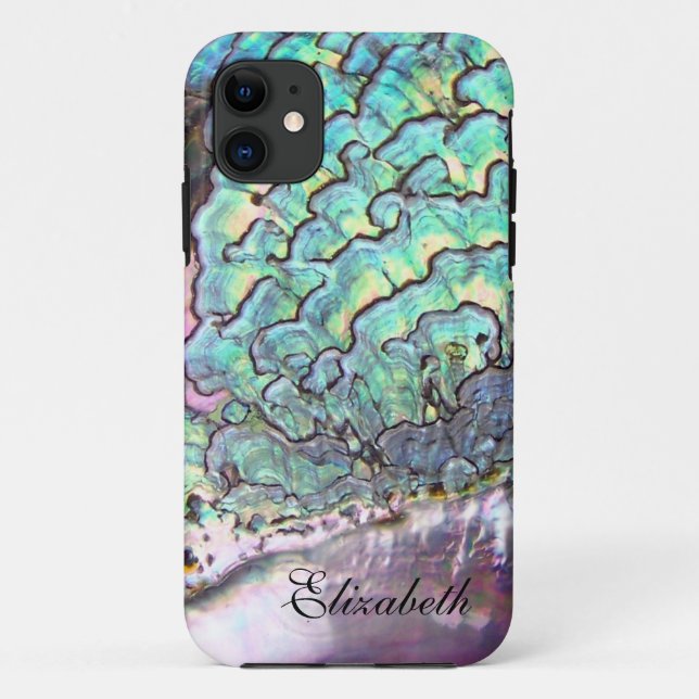 Funda De Case-Mate Para iPhone Joya iridiscente nacarada personalizada (Reverso)