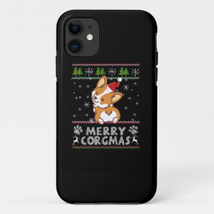 Funda Para iPhone 11 Joyeux Corgmas Noel Corgi