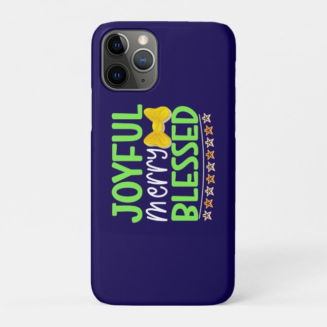 Funda De Case-Mate Para iPhone Joyful Merry Blessed-81053 Papel de escayola (Reverso)