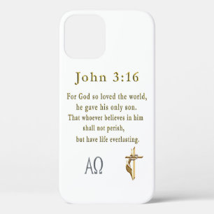 Funda Para iPhone 12 Juan 3:16