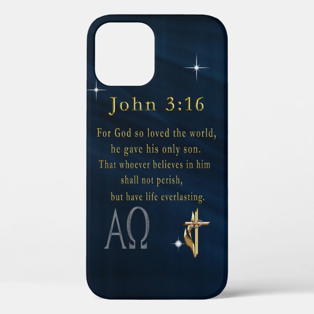 Funda De Case-Mate Para iPhone Juan 3:16 (Reverso )