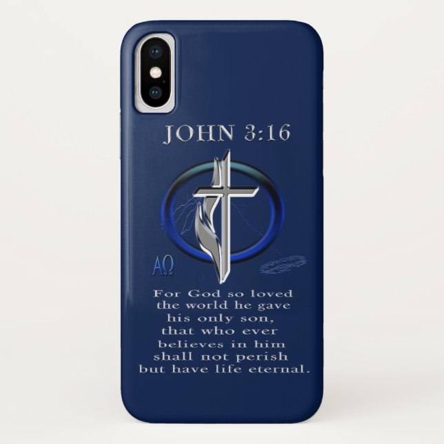 Funda De Case-Mate Para iPhone Juan 3:16 (Reverso)