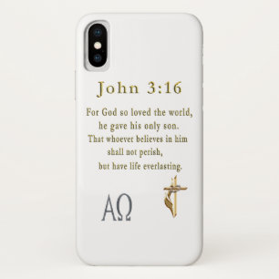 Funda Para iPhone X Juan 3:16