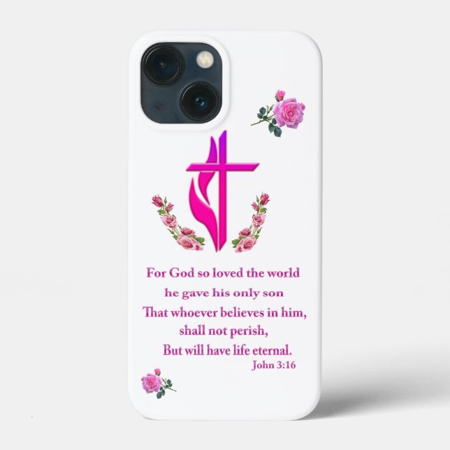 Funda De Case-Mate Para iPhone Juan 3:16 (Reverso )