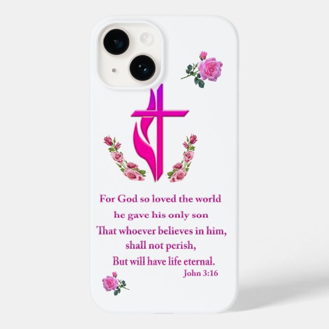 Funda De Case-Mate Para iPhone Juan 3:16 (Reverso )