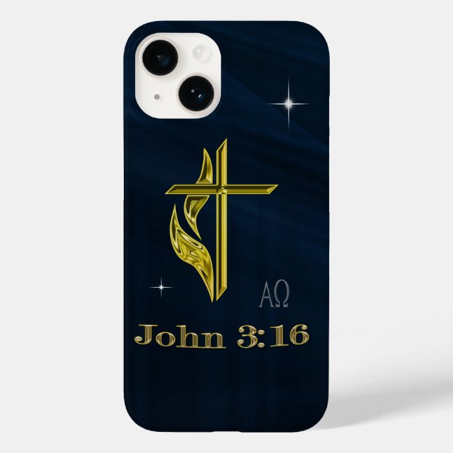 Funda De Case-Mate Para iPhone Juan 3:16 (Reverso )