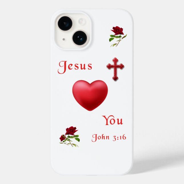 Funda De Case-Mate Para iPhone Juan 3:16 (Reverso )
