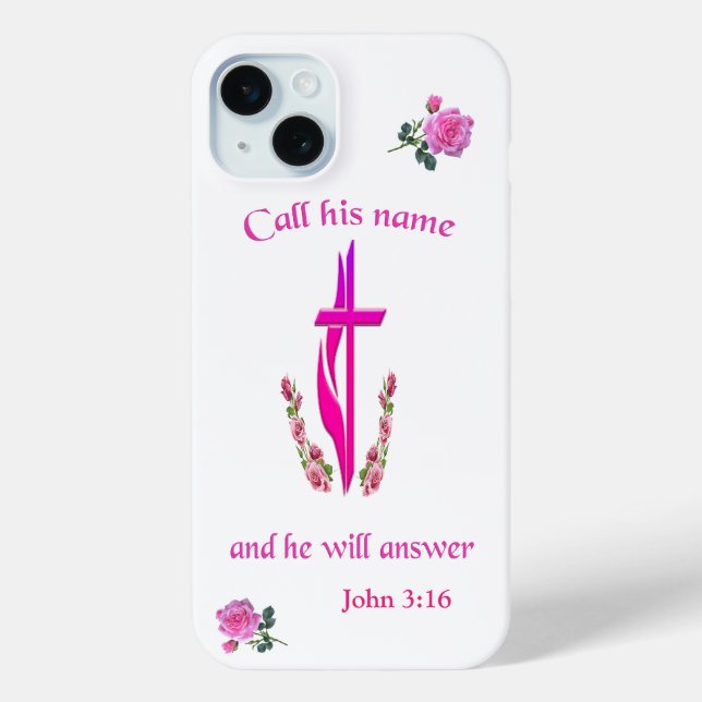 Funda De Case-Mate Para iPhone Juan 3:16 (Reverso )