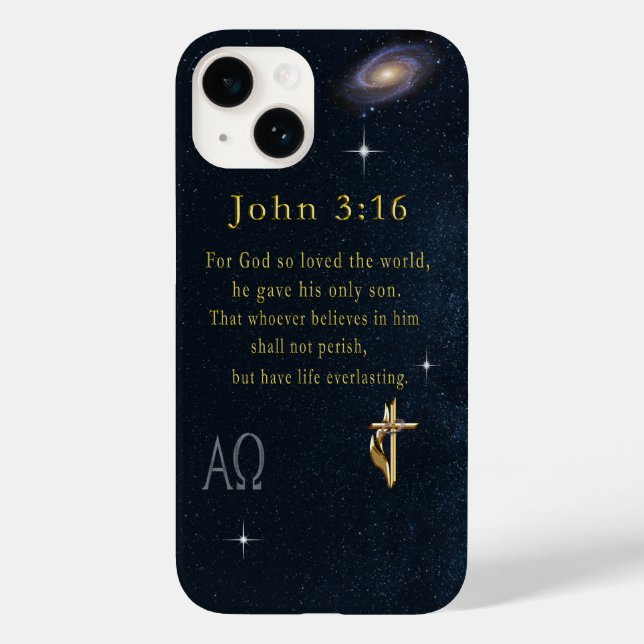 Funda De Case-Mate Para iPhone Juan 3:16 (Reverso )
