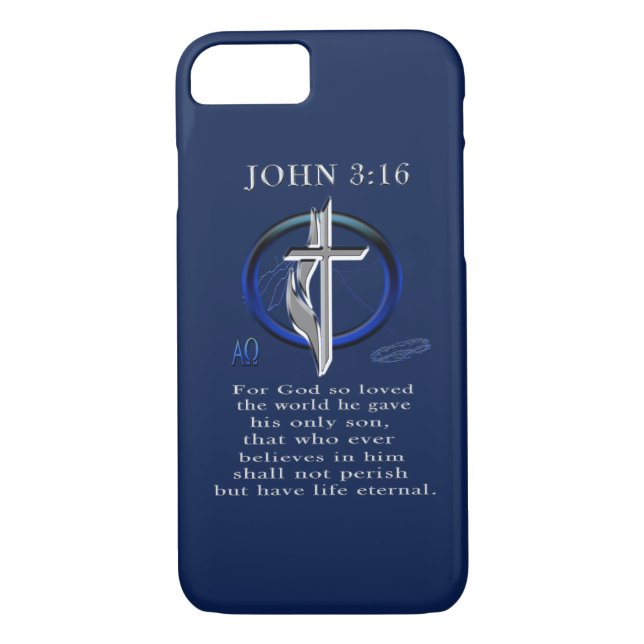Funda De Case-Mate Para iPhone Juan 3:16 (Reverso)