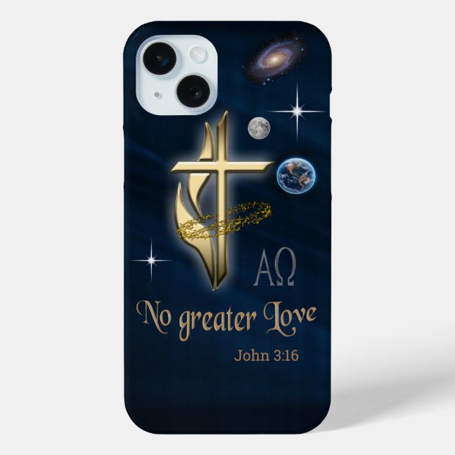 Funda De Case-Mate Para iPhone Juan 3:16 (Reverso )