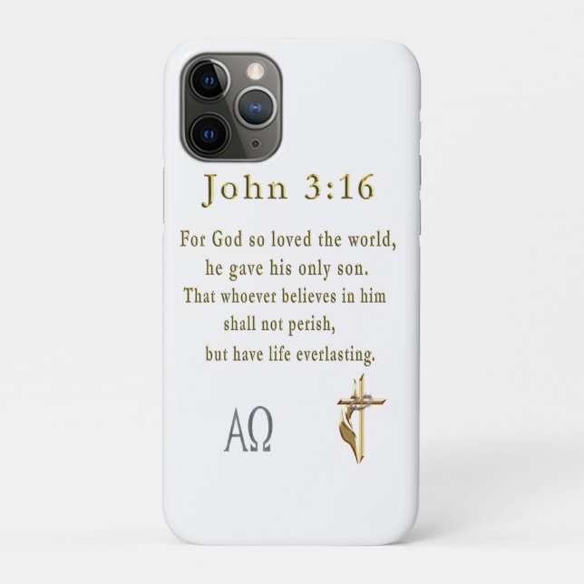 Funda De Case-Mate Para iPhone Juan 3:16 (Reverso)
