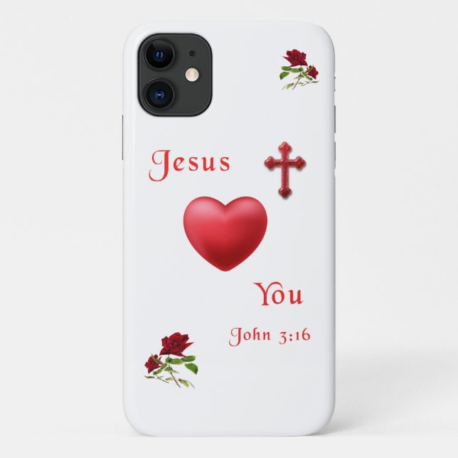 Funda De Case-Mate Para iPhone Juan 3:16 (Reverso)