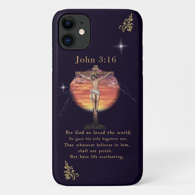 Funda De Case-Mate Para iPhone Juan 3:166 (Reverso)
