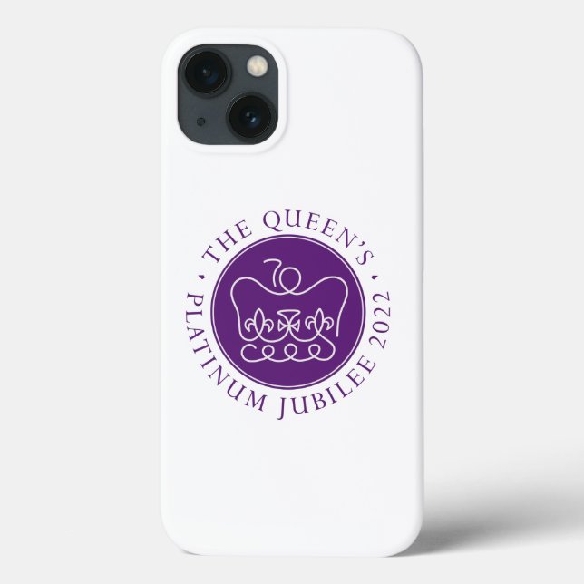 Funda De Case-Mate Para iPhone Jubileo platino de Reina (Reverso)