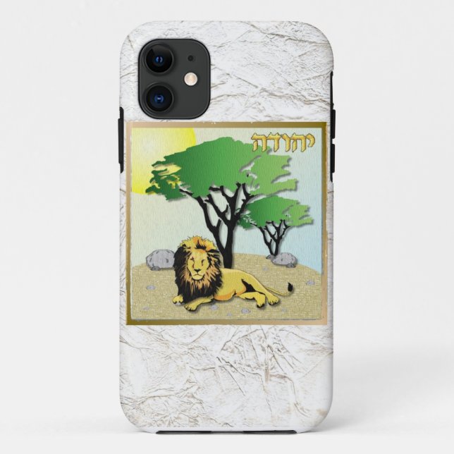 Funda De Case-Mate Para iPhone Judaica 12 Tribus Israel Judah (Reverso)