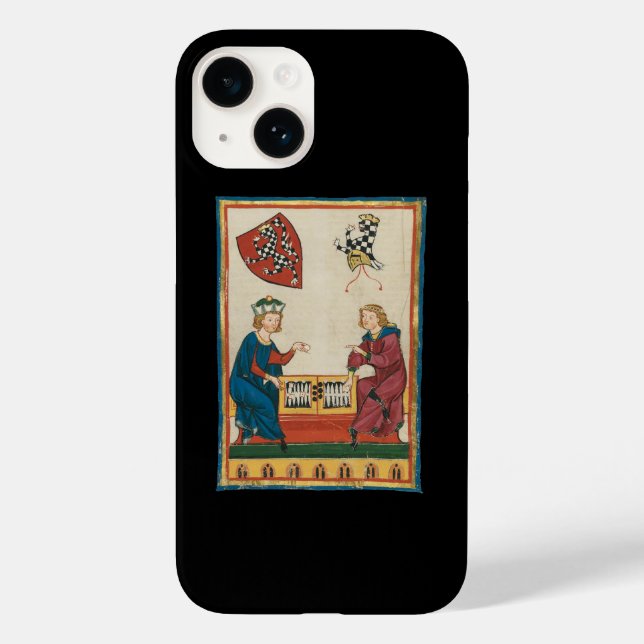 Funda De Case-Mate Para iPhone Juego Backgammon, Arte Medieval del Siglo XIV (Reverso )
