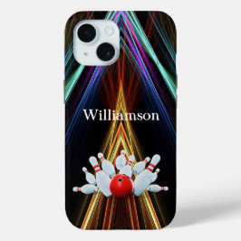 Funda Para iPhone 15 Juego de bolos - La bola golpea los bolos - person