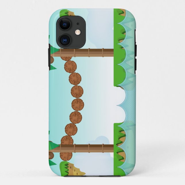 Funda De Case-Mate Para iPhone Juego de plataformas retro o clásico (Reverso)