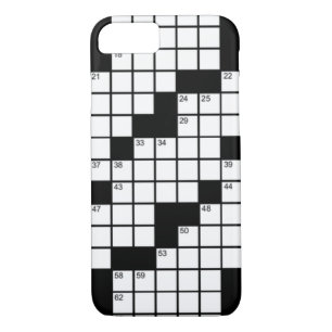 Funda Para iPhone 8/7 Juego divertido de rompecabezas de cruz blanco y n