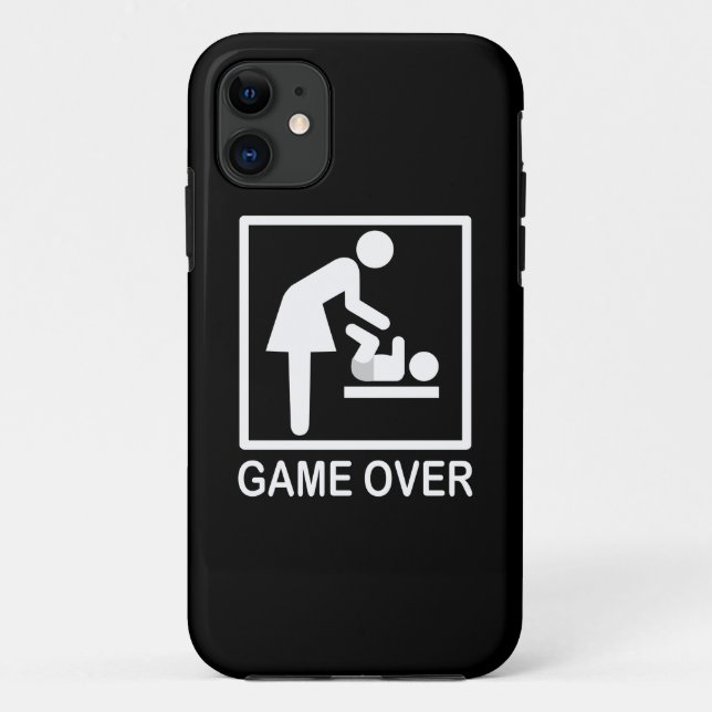 Funda De Case-Mate Para iPhone Juego sobre la divertida imagen de mamá (Reverso)