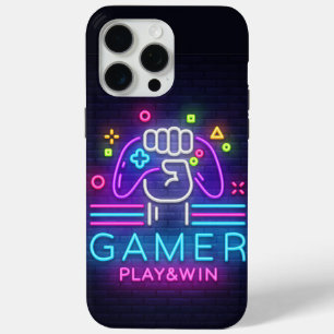 Funda Para iPhone 15 Pro Max Juego y Gana de Neon Gamer