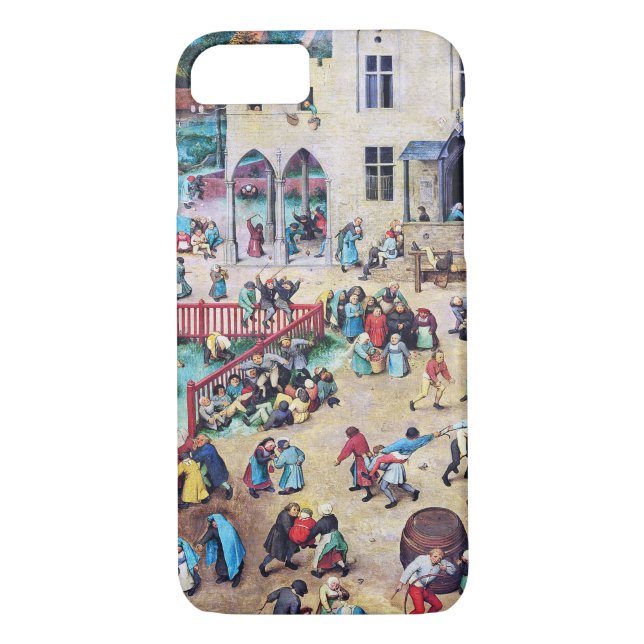 Funda De Case-Mate Para iPhone Juegos infantiles, Pieter Bruegel (Reverso)