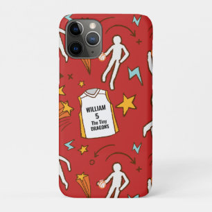 Funda Para iPhone 11 Pro Jugador de Baloncesto Nombre Personalizado Número