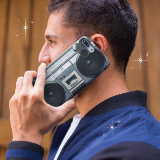 Funda Para iPhone 13 Jugador de cassette de boombox de veintage retro 8