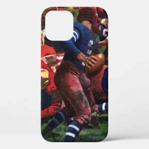 Funda Para iPhone 12 Jugador de fútbol de vintage en el juego
