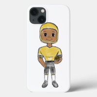 jugador de fútbol retro vintage amarillo negro sim