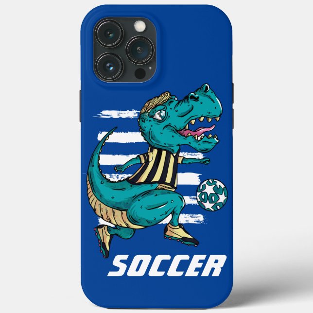 Funda De Case-Mate Para iPhone Jugador de fútbol T-Rex (Reverso )