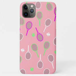 Funda Para iPhone 11 Pro Max Jugador de tenis con raquetas Guay rosadas