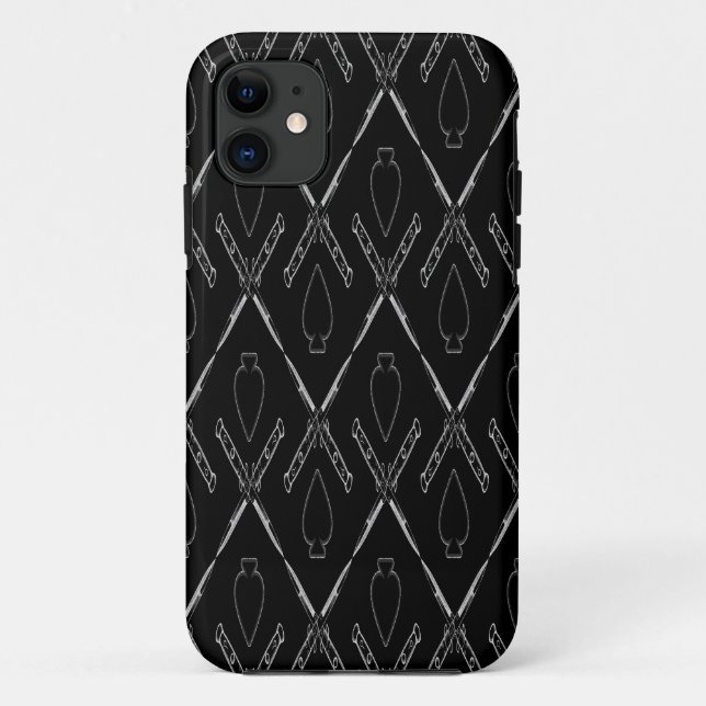 Funda De Case-Mate Para iPhone Jugando con cuchillos (Reverso)