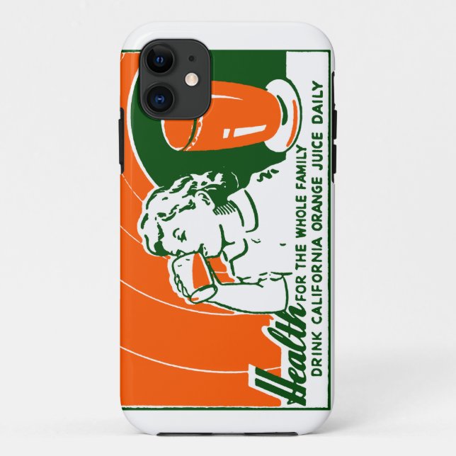 Funda De Case-Mate Para iPhone Jugo Naranja de bebida 1925 (Reverso)