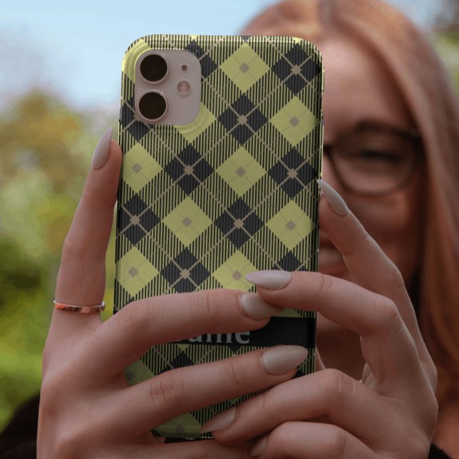 Funda De Case-Mate Para iPhone Juguete de lumberjack negro y amarillo (Subido por el creador)