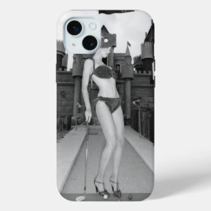 Funda Para iPhone 15 Mini JuJu Rosa Miniature Golf