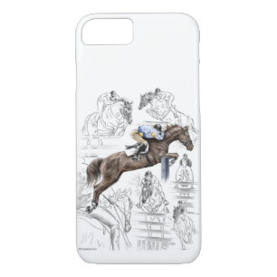 Funda Para iPhone 8/7 Jumper Horses Fences Montaje
