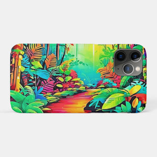 Funda Para iPhone 11 Pro Jungla arcoiris: Vivo sueño
