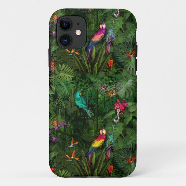 Funda De Case-Mate Para iPhone Jungla colorida (Reverso)