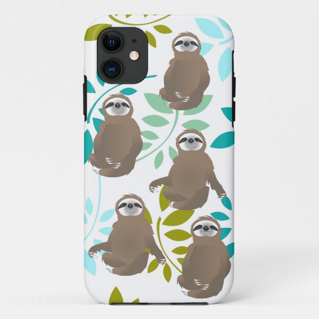 Funda De Case-Mate Para iPhone Jungle Brown Sitting Sleeping Sleeping Slots (Reverso)