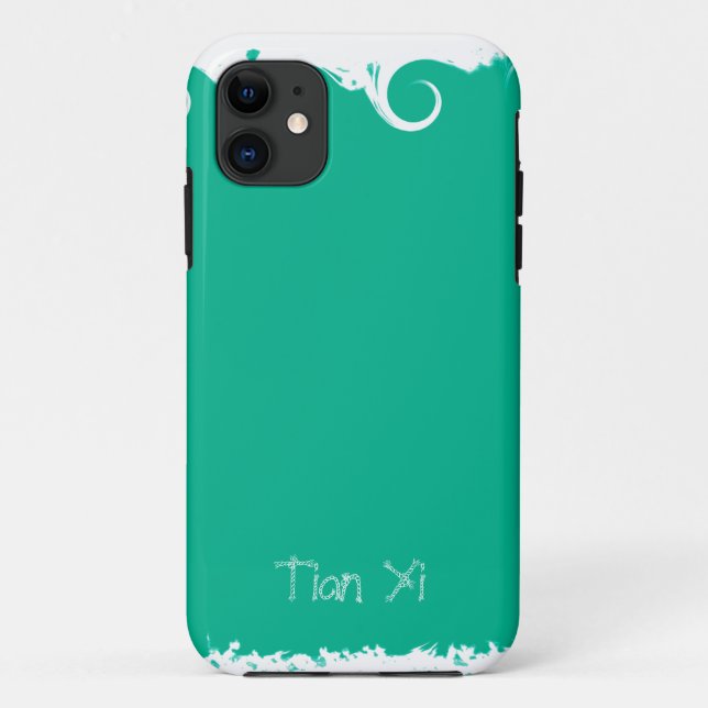 Funda De Case-Mate Para iPhone Jungle Green Professional Elegant Moderno (Reverso)